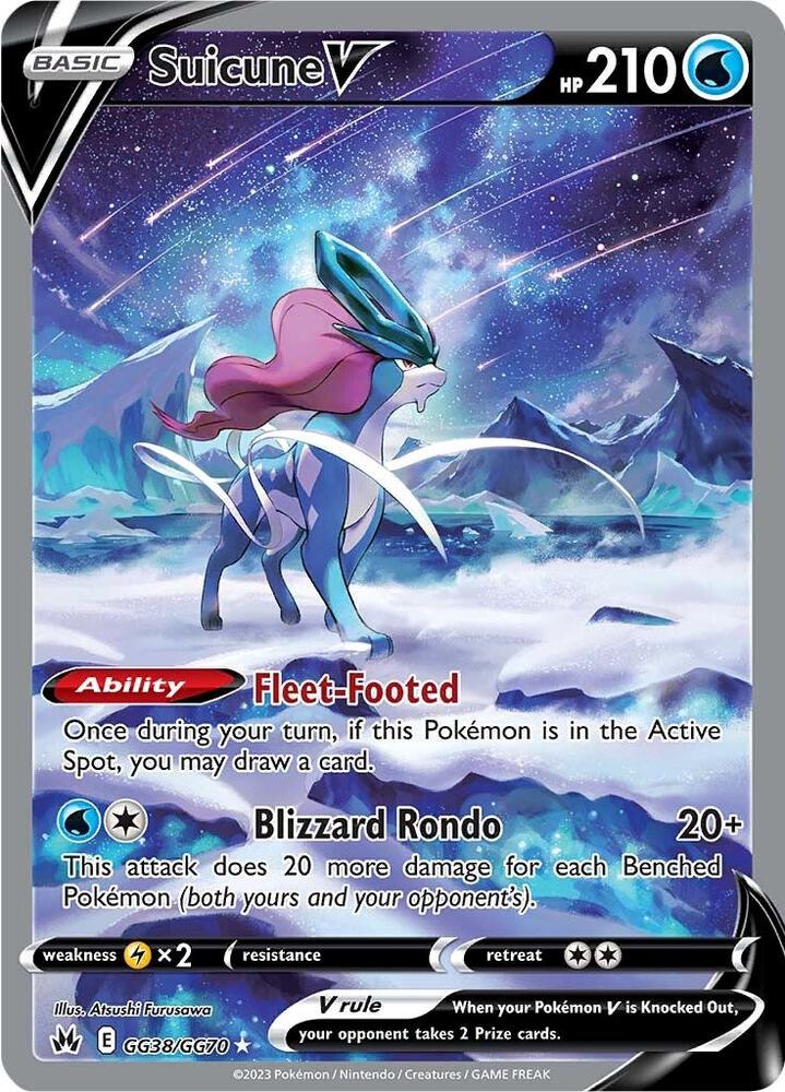 Suicune V GG38/GG70 - SWSH: Crown Zenith