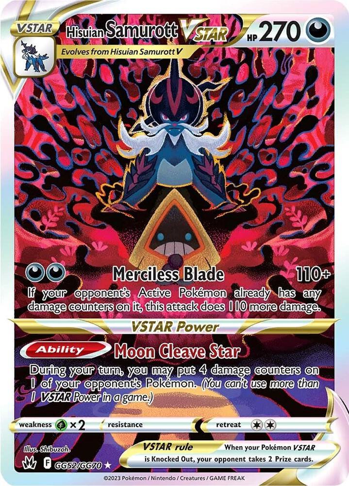 Hisuian Samurott VSTAR GG52/GG70 - SWSH: Crown Zenith