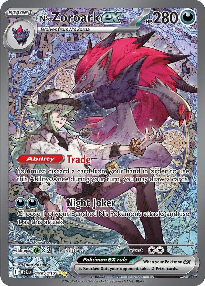 N's Zoroark ex 286/217 - ME: Ascended Heroes