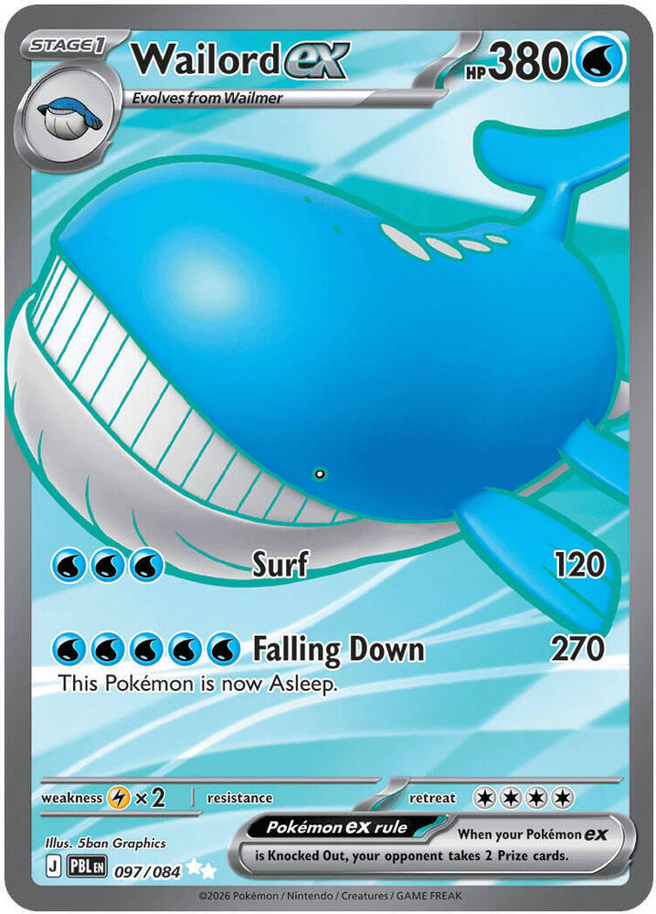 Wailord ex 097/084 - ME: Pitch Black