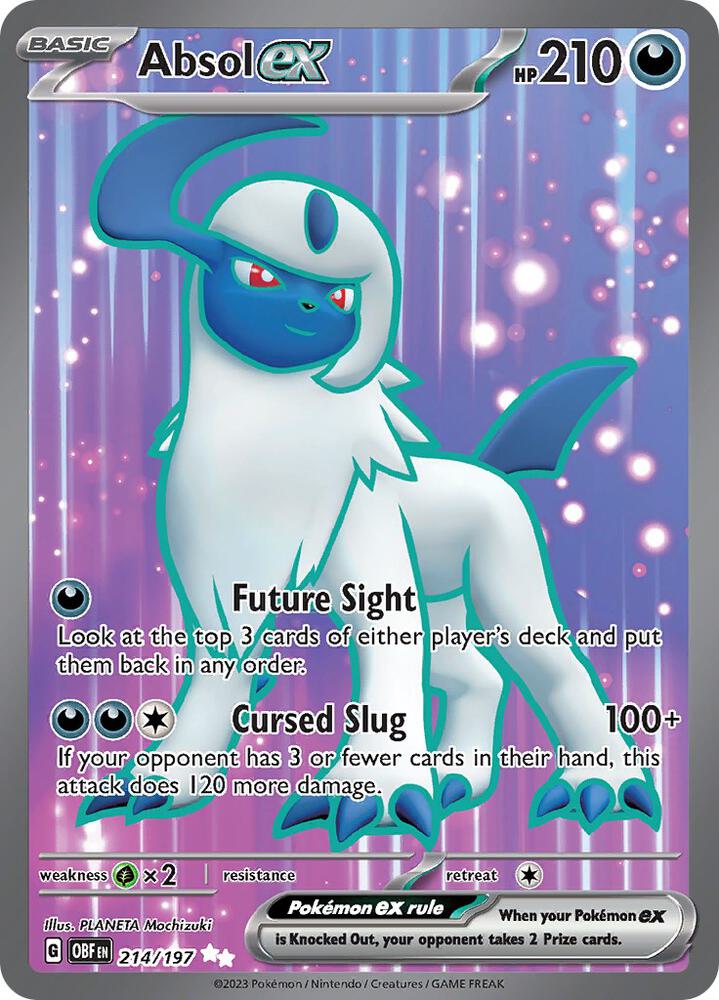 Absol ex 214/197 - Obsidian Flames Full Art Pokémon kaart kopen - Elite TCG Shop