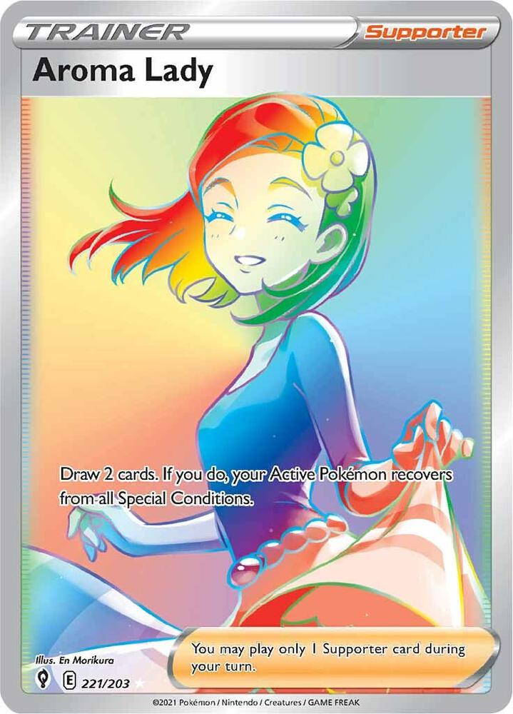Aroma Lady 221/203 - SWSH: Evolving Skies Pokémon kaart kopen - Elite TCG Shop