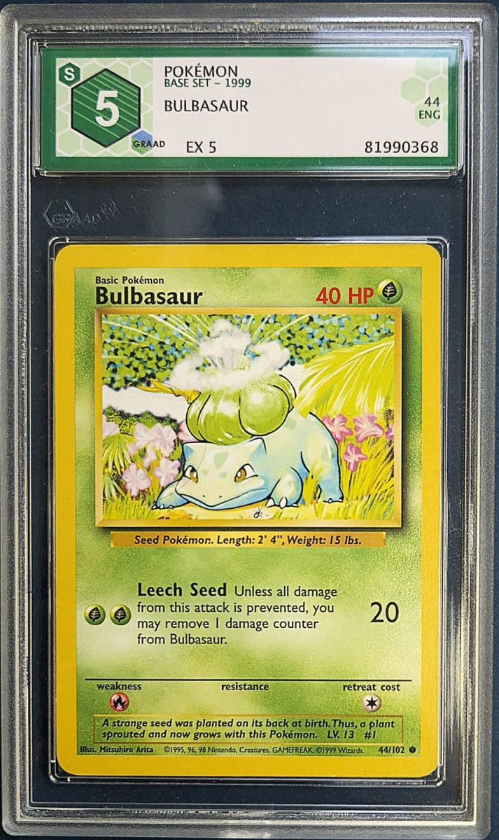 Bulbasaur 44 - 1999 Base Set Pokémon kaart kopen - Elite TCG Shop