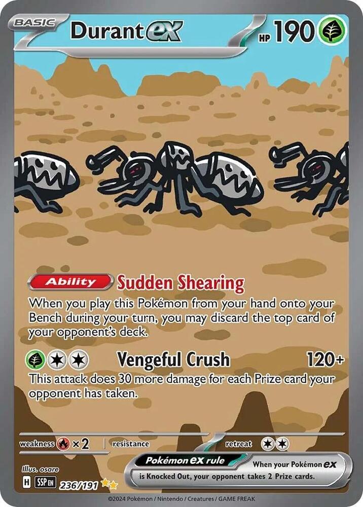 Durant ex - 236/191 - SV08: Surging Sparks Pokémon kaart kopen - Elite TCG Shop