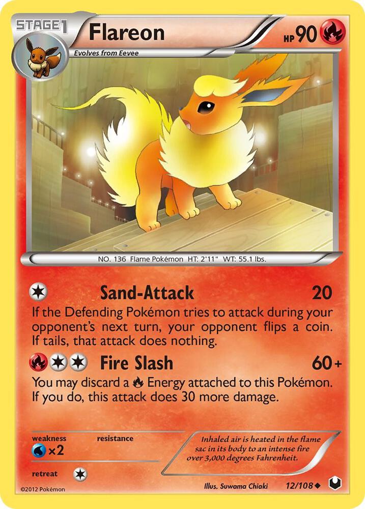 Flareon 012/108 - BW: Dark Explorers Pokémon kaart kopen - Elite TCG Shop