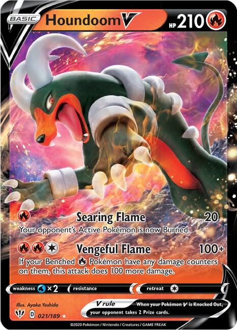 Houndoom V 021 - Darkness Ablaze Pokémon kaart kopen - Elite TCG Shop