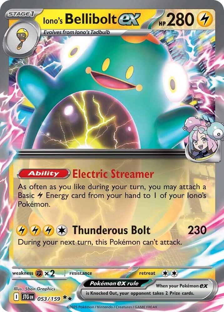 Iono's Bellibolt ex 053/159 - Journey Together Pokémon kaart kopen - Elite TCG Shop