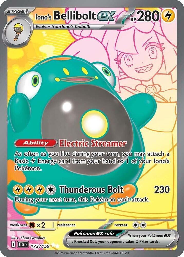 Iono's Bellibolt EX 172/159 - SV09 Journey Together Pokémon kaart kopen - Elite TCG Shop