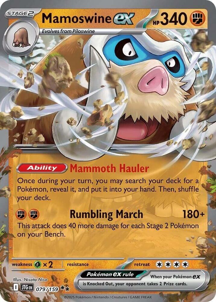 Mamoswine EX 079/159 - SV09 Journey Together Pokémon kaart kopen - Elite TCG Shop