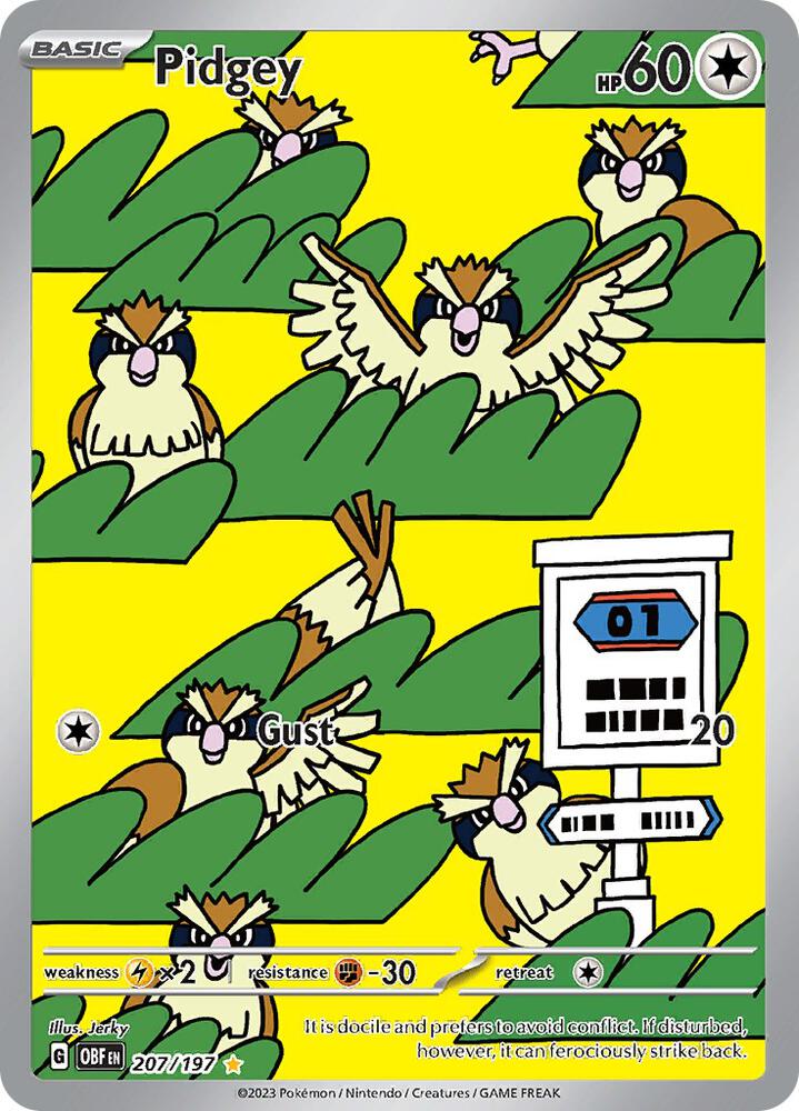 Pidgey 207/197 - Obsidian Flames Pokémon kaart kopen - Elite TCG Shop