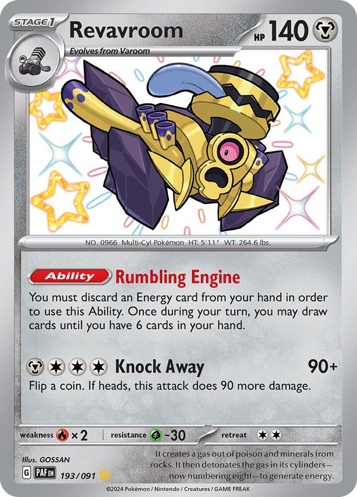 Shiny Revavroom 193 - Paldean Fates Pokémon kaart kopen - Elite TCG Shop