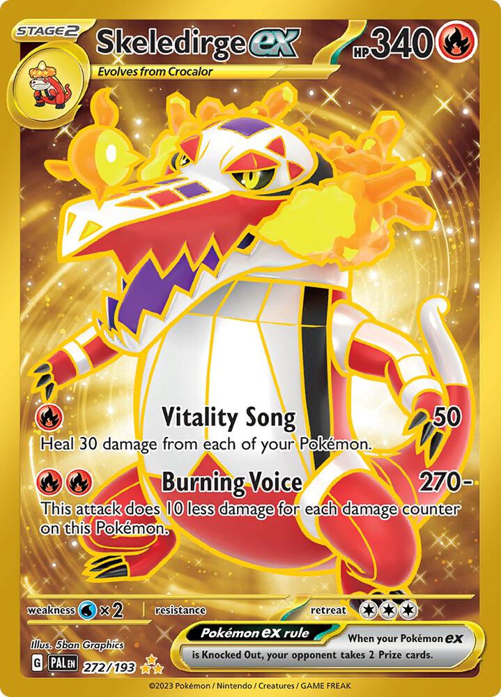 Skeledirge ex 272/193 - Paldea Evolved Gold Card Pokémon kaart kopen - Elite TCG Shop