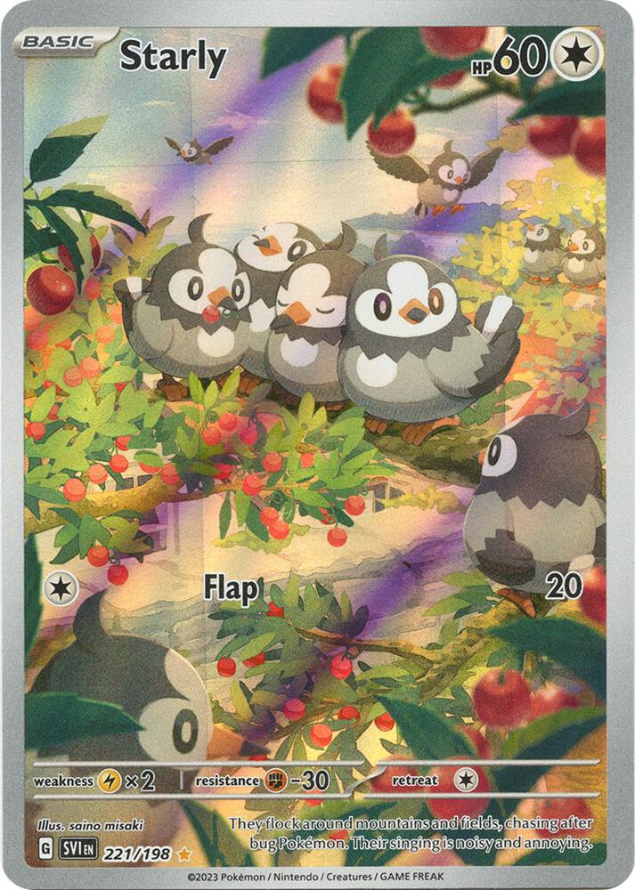 Starly - 221/198 - Scarlet & Violet Base Set Pokémon kaart kopen - Elite TCG Shop