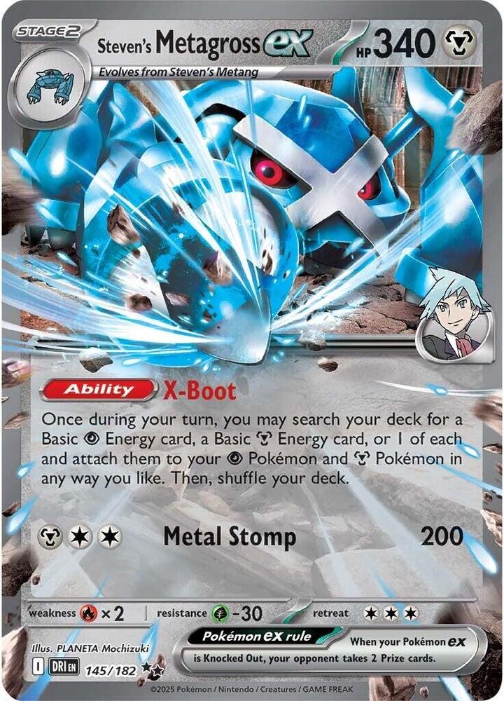 Steven's Metagross EX 145/182 - Destined Rival Pokémon kaart kopen - Elite TCG Shop
