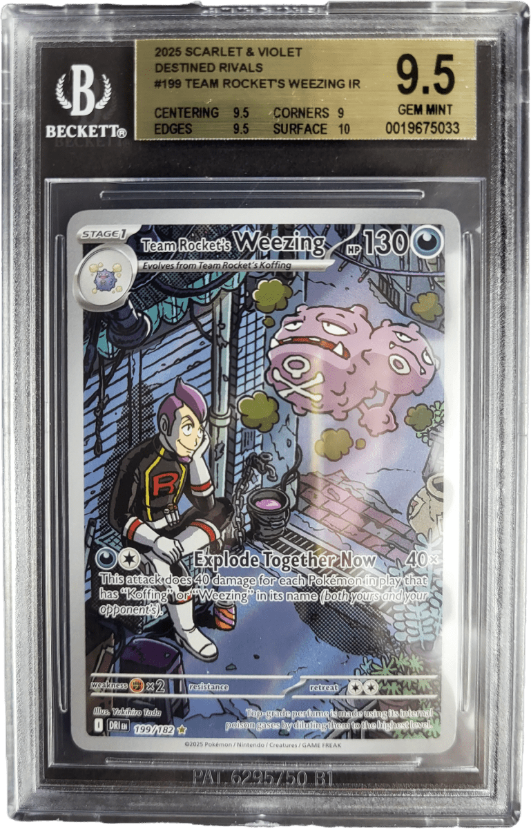 Team Rocket's Weezing 199/182 - SV Destined Rivals BGS 9.5 Pokémon kaart kopen - Elite TCG Shop