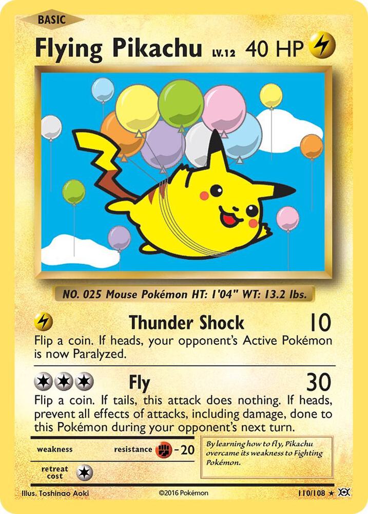Flying Pikachu 110 - XY - Evolutions