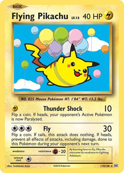 Flying Pikachu 110 - XY - Evolutions