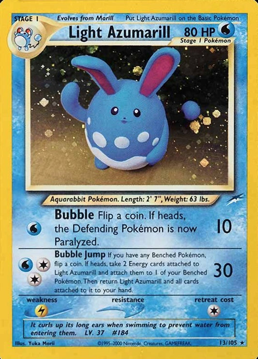 Light Azumarill 13/105 - Neo Destiny Holofoil