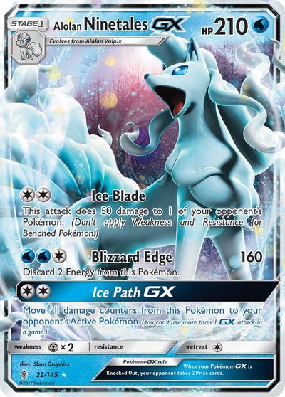 Alolan Ninetales GX 22/145 - SM Guardians Rising