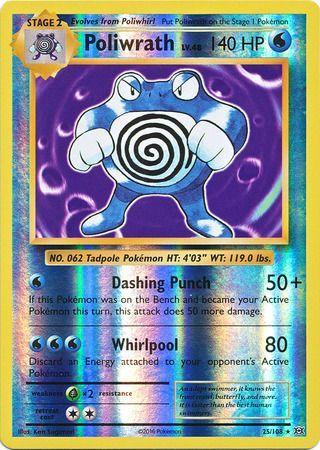 Poliwrath Reverse holo 25 - XY - Evolutions