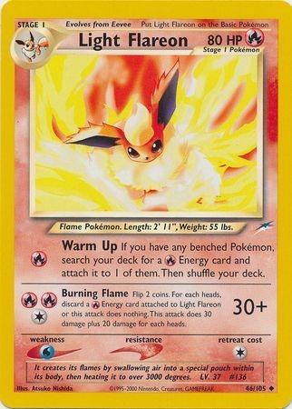 Light Flareon 46/105 - Neo Destiny Non Holo