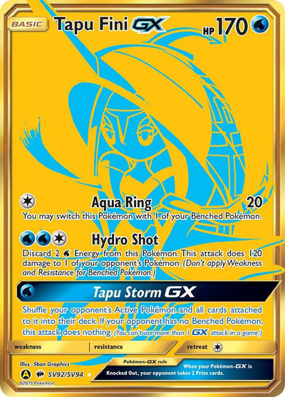 Tapu Fini GX SV92/SV94 - Hidden Fates: Shiny Vault