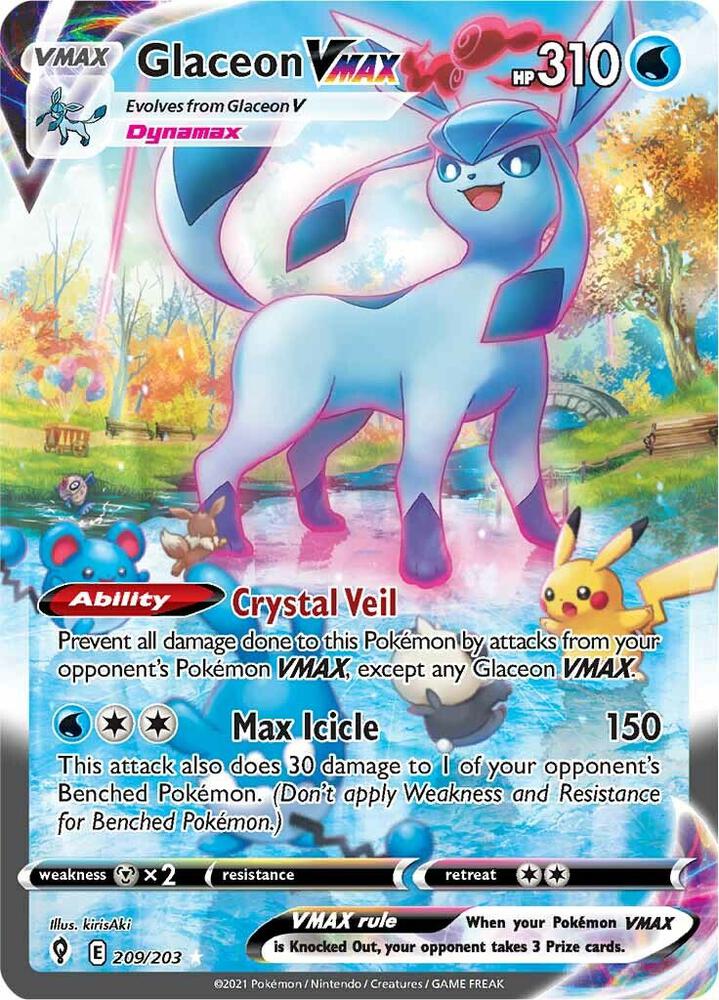 Glaceon VMAX 209/203 - SWSH: Evolving Skies