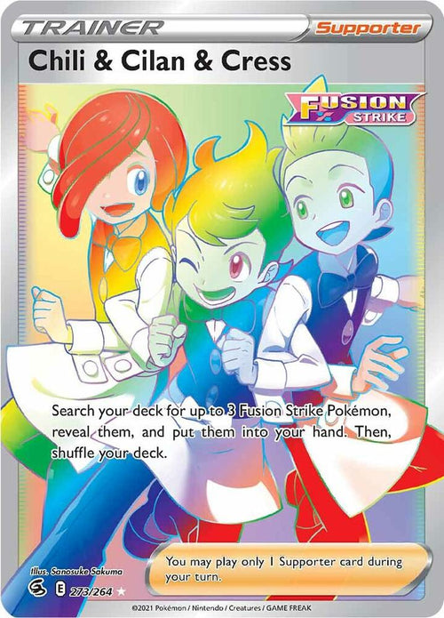 Chili & Cilan & Cress 273/264 - SWSH: Fusion Strike
