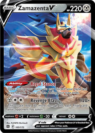 Zamazenta V 105/122 - SWSH Brilliant Stars