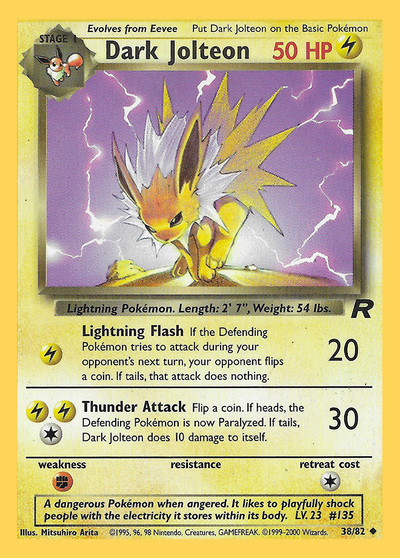 Dark Jolteon 38/82 - Team Rocket