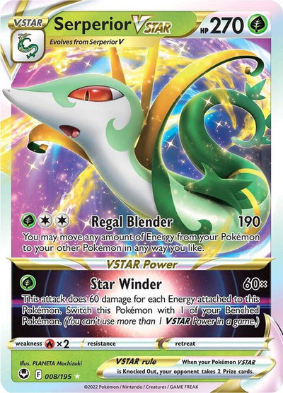 Serperior VSTAR 008/195 - SWSH Silver Tempest