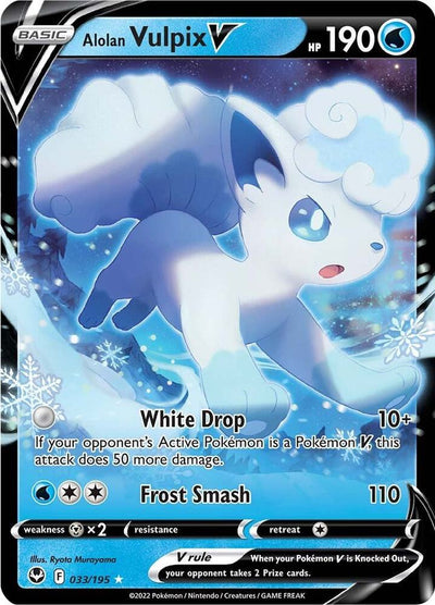 Alolan Vulpix V 033/195 - SWSH Silver Tempest