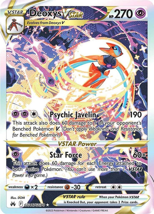 Deoxys VSTAR GG46/GG70 - SWSH: Crown Zenith
