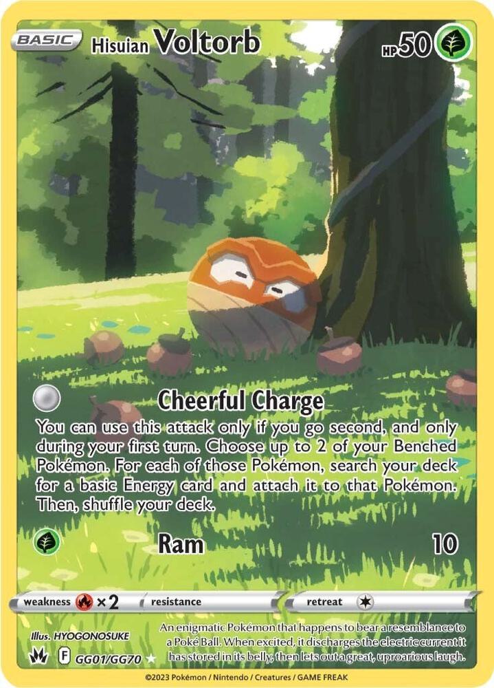 Hisuian Voltorb GG001/GG070 - SWSH: Crown Zenith