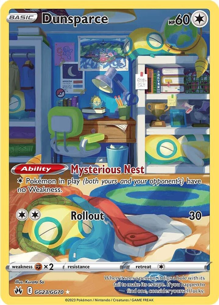 Dunsparce GG23/GG70 - SWSH: Crown Zenith