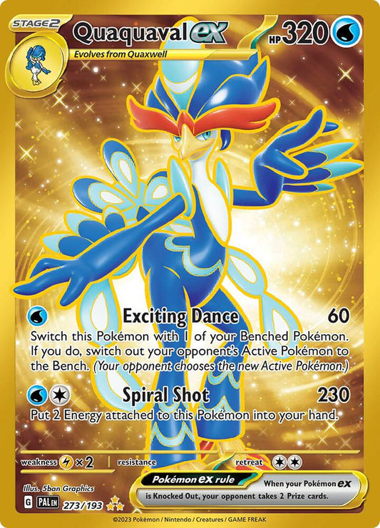 Quaquaval ex 273/193 - Paldea Evolved Gold Card