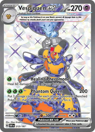 Vespiquen ex 212/197 - Obsidian Flames Full Art