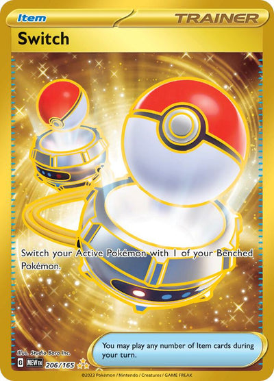 Switch 206/165 - Scarlet & Violet 151 Gold Card