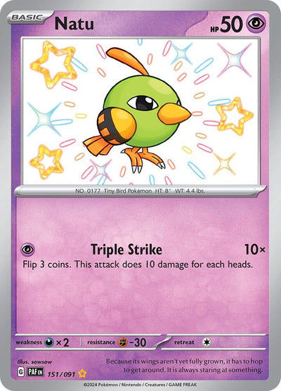 Natu 151/091 - Paldean Fates