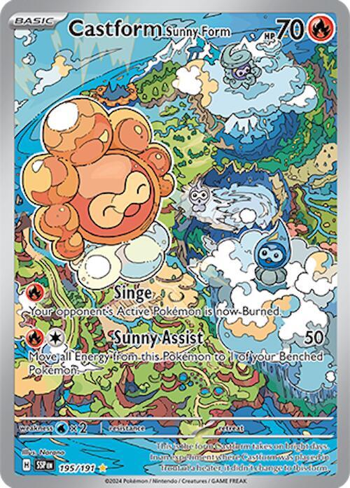 Castform Sunny Form 195/191 - Surging Sparks