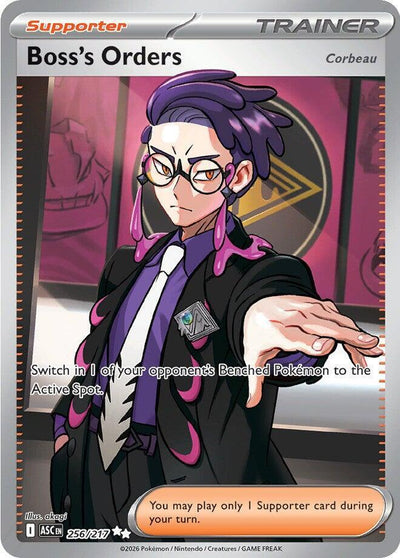 Boss's Orders 256/217 - Mega EvolutionAscended Heroes