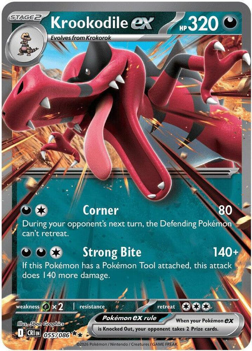 Krookodile ex 055/086 - ME: Chaos Rising