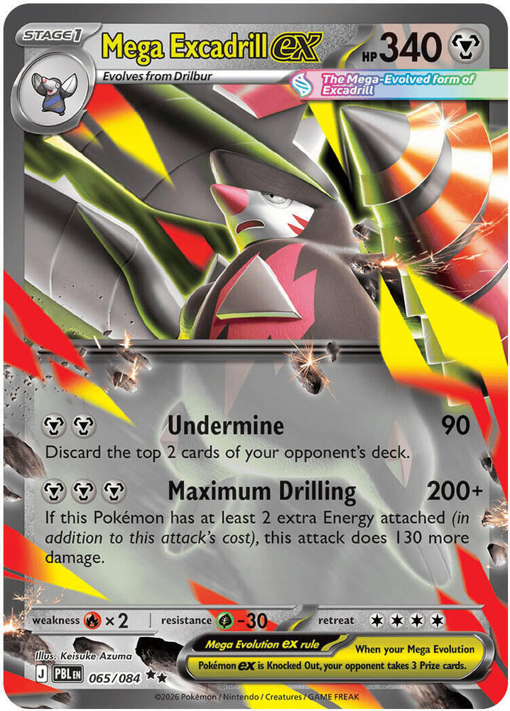 Mega Excadrill ex 065/084 - ME: Pitch Black