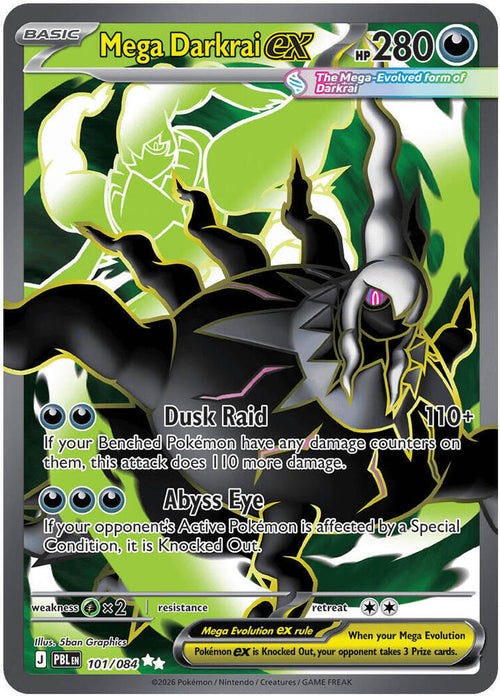 Mega Darkrai ex 101/084 - ME: Pitch Black