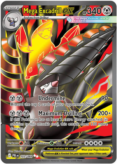 Mega Excadrill ex 103/084 - ME: Pitch Black