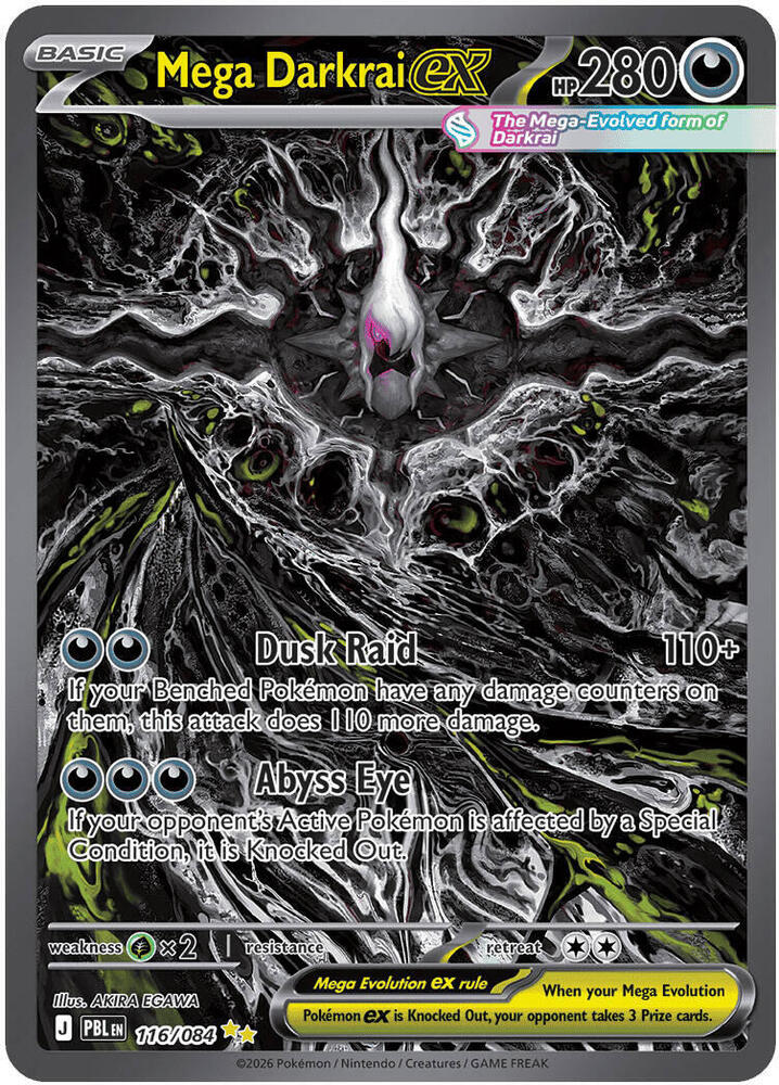 Mega Darkrai ex 116/084 - ME: Pitch Black