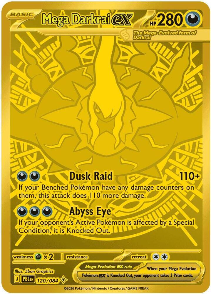 Mega Darkrai ex 120/084 - ME: Pitch Black