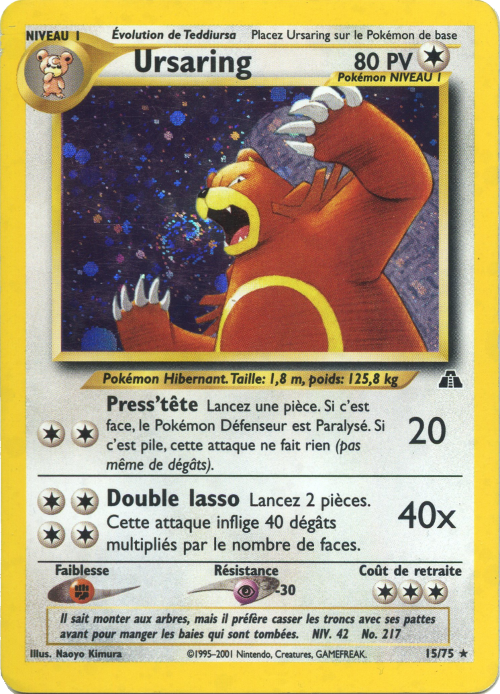 Ursaring 15/75 - Neo Discovery Holofoil
