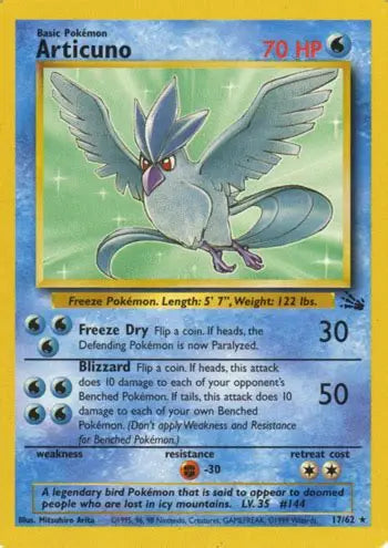 Articuno 17/62 - Fossil Non Holo