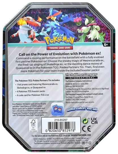 Pokémon Paldea Partners Tin